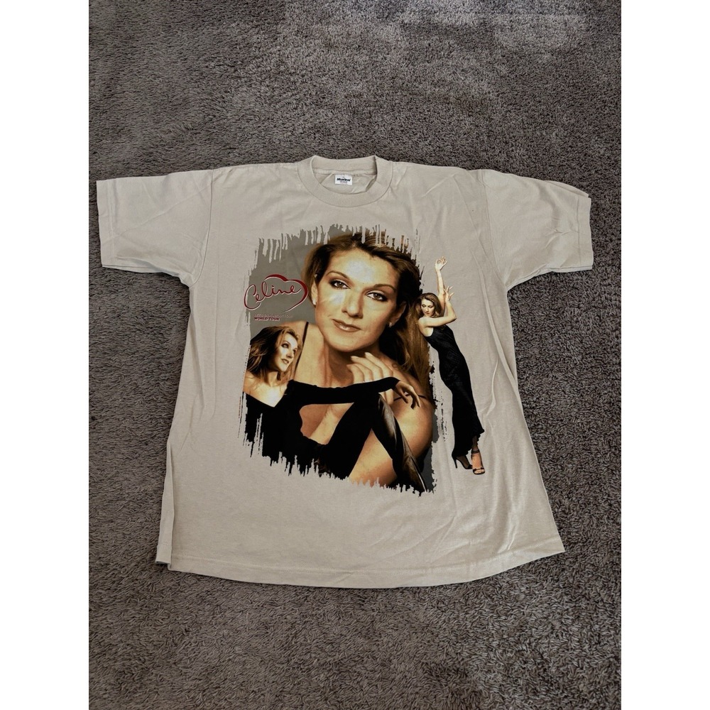 Vintage Celine Dion Let's Talk About Love 1999 World Tour Shirt Tee Rare Size XL